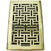 Wicker Style Polished Brass Registers